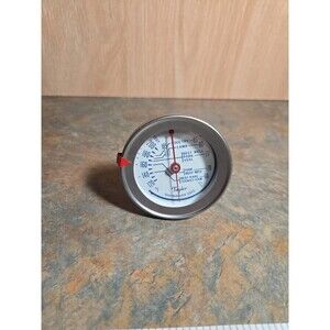 Vtg Taylor 5" Aluminum Meat Ham Pork Poultry Thermometer Gauge USA 5971